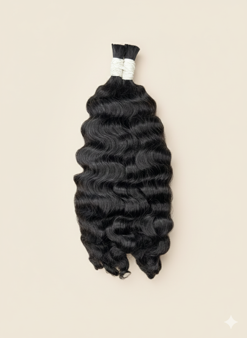 Raw Loose Curly Hair – 2 Bundle Set