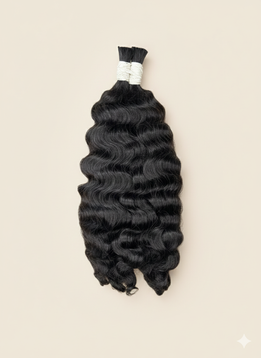 Raw Loose Curly Hair – 2 Bundle Set